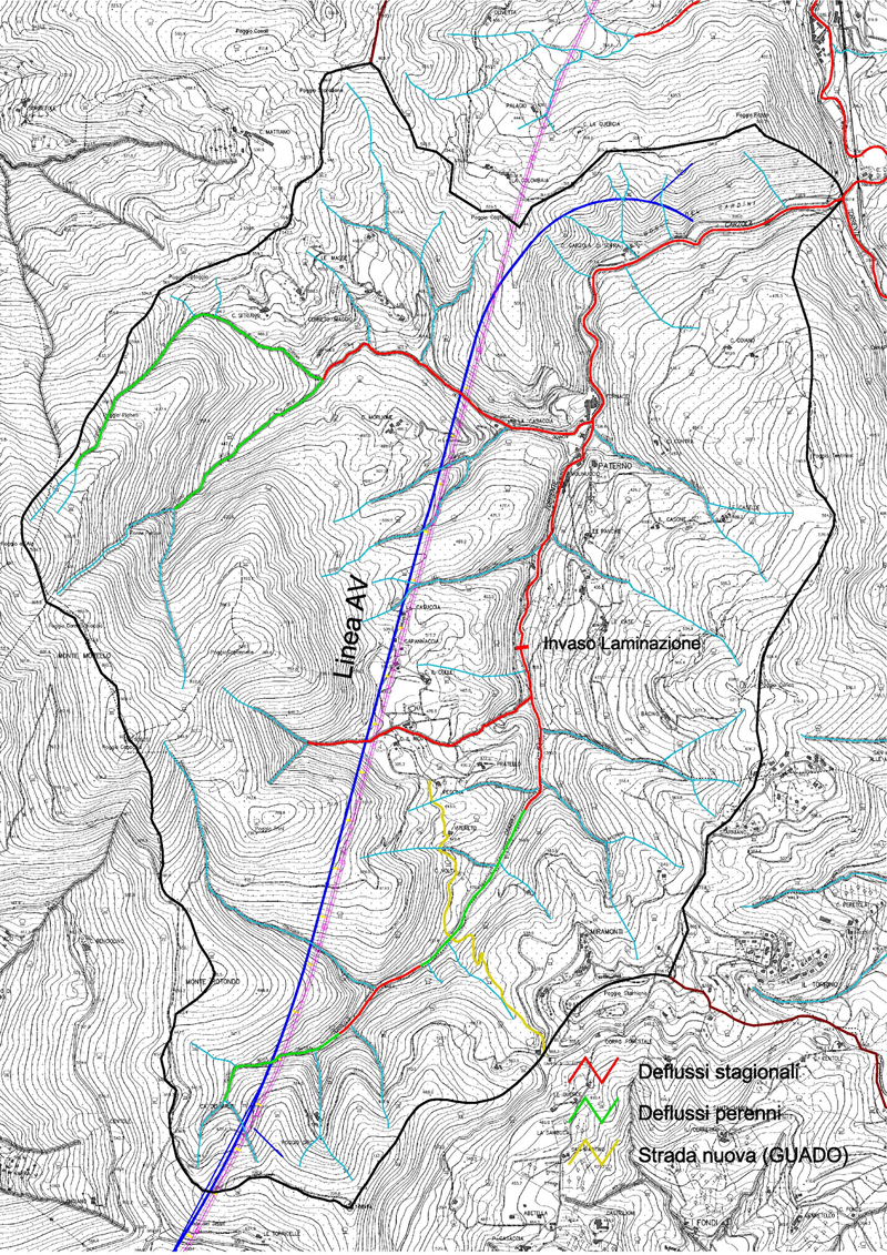 Caratterizzazione deflussi superficiali Torrente Carzola