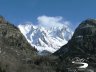 Partenza cabinovia Courmayeur Dolonne - Vista sulla catena del Bianco