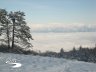 Vista verso la catena appenninica, il mugello sotto la nebbia 